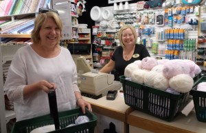 Buying yarn at C&H Fabrics